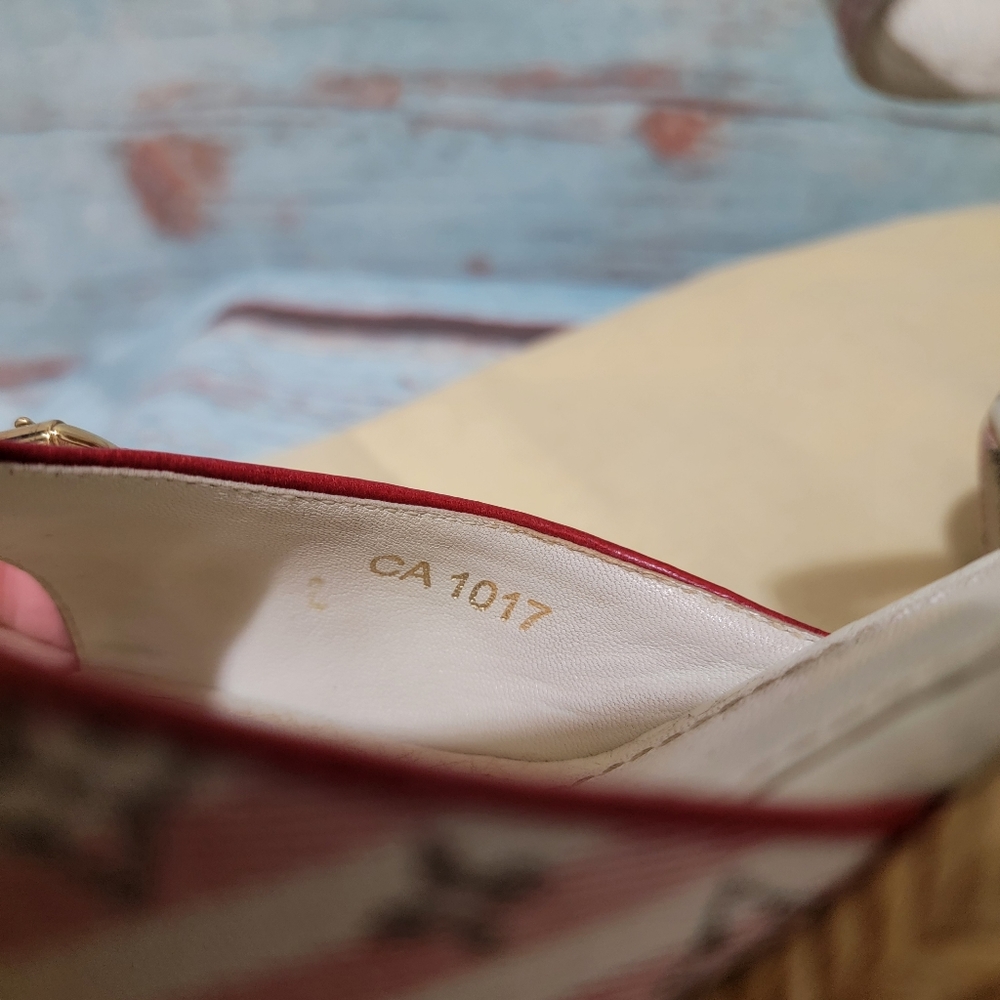 Authentic Louis Vuitton Monogram Wedge shoes Size 7.5 - Picture 13 of 15